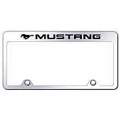 Automotive Gold License Plate Frame - Silver Stainless Steel - RFMUSEC