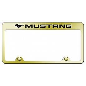 Automotive Gold License Plate Frame - Gold Stainless Steel - RFMUSEG