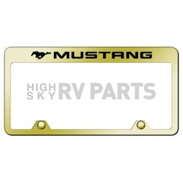 Automotive Gold License Plate Frame - Gold Stainless Steel - RFMUSEG