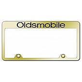 Automotive Gold License Plate Frame - Gold Stainless Steel - RFOLDEG