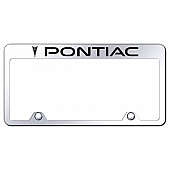 Automotive Gold License Plate Frame - Silver Stainless Steel - RFPONEC