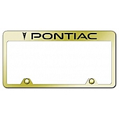Automotive Gold License Plate Frame - Gold Stainless Steel - RFPONEG