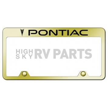 Automotive Gold License Plate Frame - Gold Stainless Steel - RFPONEG