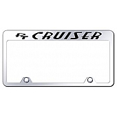 Automotive Gold License Plate Frame - Silver Stainless Steel - RFPTCEC