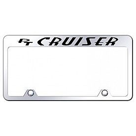 Automotive Gold License Plate Frame - Silver Stainless Steel - RFPTCEC