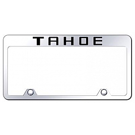 Automotive Gold License Plate Frame - Silver Stainless Steel - RFTAHEC