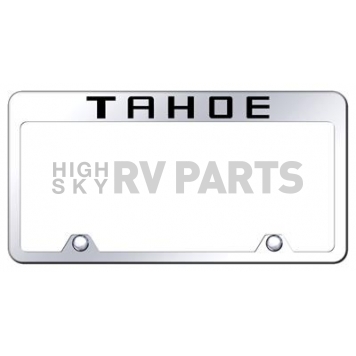 Automotive Gold License Plate Frame - Silver Stainless Steel - RFTAHEC