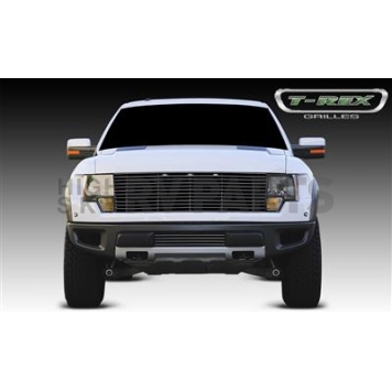 T-Rex Truck Products Grille Insert - Horizontal Bar Rectangular Polished Aluminum - 6215660