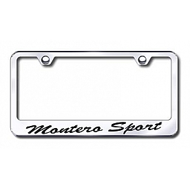 Automotive Gold License Plate Frame - Silver Stainless Steel - LFSMSPEC