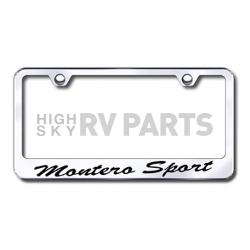 Automotive Gold License Plate Frame - Silver Stainless Steel - LFSMSPEC