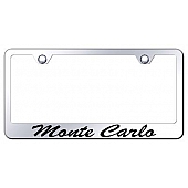 Automotive Gold License Plate Frame - Silver Stainless Steel - LFSMTCEC