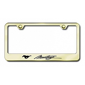 Automotive Gold License Plate Frame - Gold Stainless Steel - LFSMUSEG