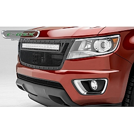 T-Rex Truck Products Grille Insert - Mesh Trapezoid Black Powder Coated Mild Steel - 6312671BR