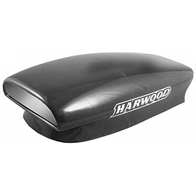 Harwood Fiberglass Hood Scoop - Pro Street Gelcoat Black - 4164