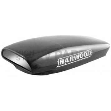 Harwood Fiberglass Hood Scoop - Pro Street Gelcoat Black - 4166
