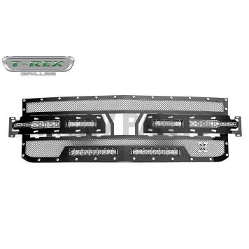 T-Rex Truck Products Grille Insert - Mesh Square Black Powder Coated Mild Steel - 6311261