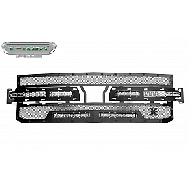 T-Rex Truck Products Grille Insert - 1 Piece Formed Wire Mesh Style Rectangular Black Powder Coated Mild Steel - 6311261BR