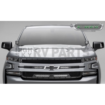T-Rex Truck Products Grille Insert - 1 Piece Formed Wire Mesh Style Rectangular Black Powder Coated Mild Steel - 6311261BR-2
