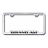 Automotive Gold License Plate Frame - Silver Stainless Steel - GFGAMEC