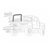 Warn Grille Guard 2 Inch Black Powder Coated Steel - 76139