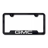 Automotive Gold License Plate Frame - Black Stainless Steel - GFGMCEB