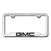 Automotive Gold License Plate Frame - Silver Stainless Steel - GFGMCEC