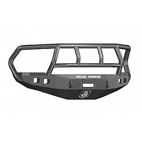Road Armor Bumper Stealth Titan II 1-Piece Design Steel Black - 408R2B