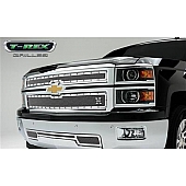 T-Rex Truck Products Grille Insert - Mesh Rectangular Polished Stainless Steel - 6711210