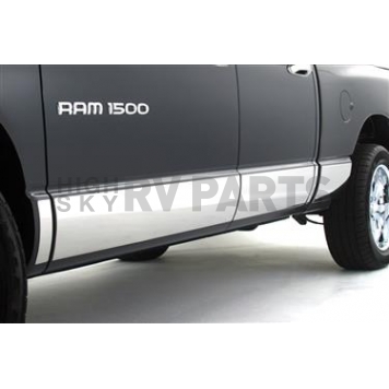 Innovative Creations Inc. Rocker Panel Molding - Polished Stainless Steel Silver Set of 10 - T0717304M