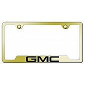 Automotive Gold License Plate Frame - Gold Stainless Steel - GFGMCEG