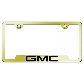 Automotive Gold License Plate Frame - Gold Stainless Steel - GFGMCEG