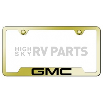 Automotive Gold License Plate Frame - Gold Stainless Steel - GFGMCEG