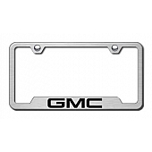 Automotive Gold License Plate Frame - Silver Stainless Steel - GFGMCES