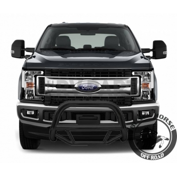 Black Horse Offroad Bull Bar Tube 2-1/2 Inch Black Textured Steel - MBTMF103-3