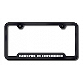 Automotive Gold License Plate Frame - Black Stainless Steel - GFGRAEB