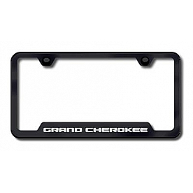 Automotive Gold License Plate Frame - Black Stainless Steel - GFGRAEB