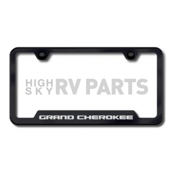 Automotive Gold License Plate Frame - Black Stainless Steel - GFGRAEB