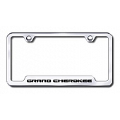 Automotive Gold License Plate Frame - Silver Stainless Steel - GFGRAEC