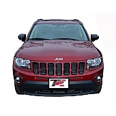 TFP (International Trim) Grille Insert - Mesh Rectangular ABS Plastic Black Gloss - 68576GIB