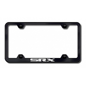 Automotive Gold License Plate Frame - Black Stainless Steel - LFWSRXEB