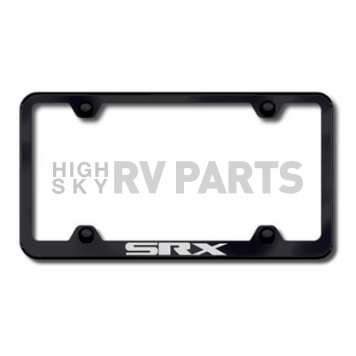 Automotive Gold License Plate Frame - Black Stainless Steel - LFWSRXEB