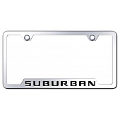 Automotive Gold License Plate Frame - Silver Stainless Steel - GFSRBEC