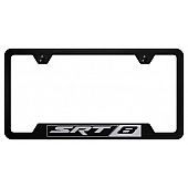 Automotive Gold License Plate Frame - Black Stainless Steel - GFSRT8EB