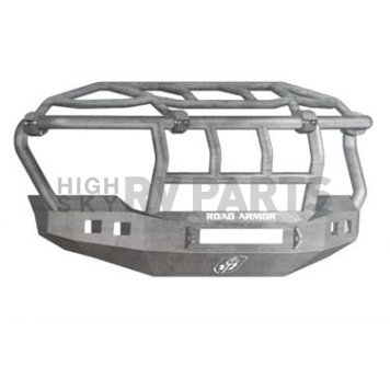 Road Armor Bumper Stealth Intimidator 1-Piece Design Steel Natural - 611R3ZNW