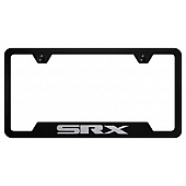 Automotive Gold License Plate Frame - Black Stainless Steel - GFSRXEB