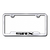 Automotive Gold License Plate Frame - Silver Stainless Steel - GFSRXEC