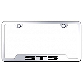Automotive Gold License Plate Frame - Silver Stainless Steel - GFSTSEC