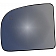 Help! By Dorman Exterior Mirror Glass Rectangular Power Single - 56310