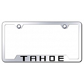Automotive Gold License Plate Frame - Silver Stainless Steel - GFTAHEC