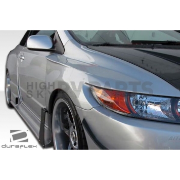 Extreme Dimensions Side Skirt - Primered Fiberglass Reinforced Plastic Black Set of 2 - 105689-4